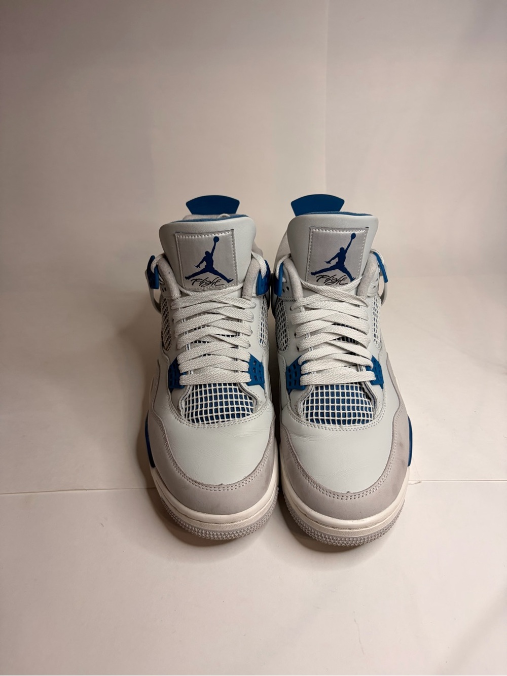 Men’s SIZE 11 Nike Air Jordan 4 Retro - White & Blue “NO BOX”